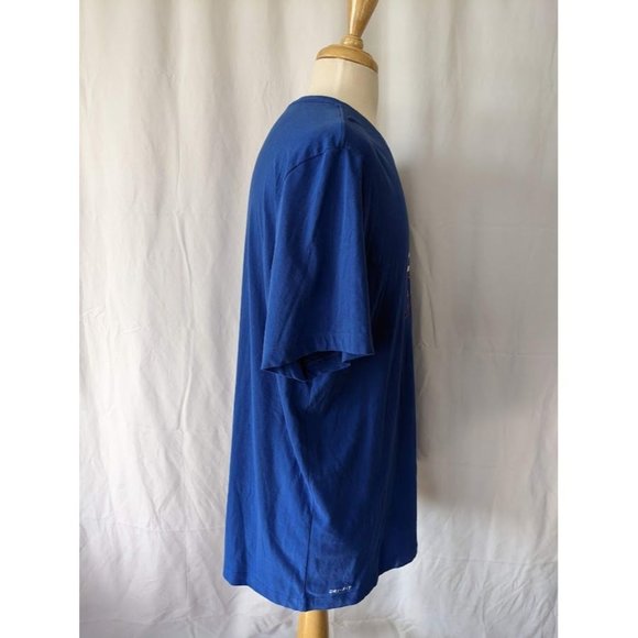 Men's Nike Jordan Florida Florida Gators Football T Shirt Size XXL Blue Orange - Picture 4 of 6